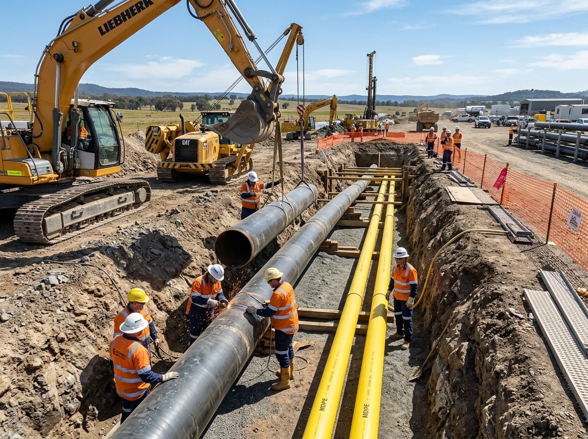 Steel & MDPE Pipe Laying Operations